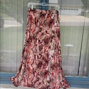 🌈 Y2K Evan picone snakeskin maxi skirt large p1
